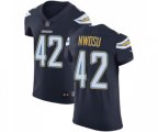 Los Angeles Chargers #42 Uchenna Nwosu Navy Blue Team Color Vapor Untouchable Elite Player Football Jersey