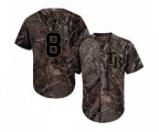 Tampa Bay Rays #8 Brandon Lowe Authentic Camo Realtree Collection Flex Base Baseball Jersey