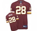 Washington Redskins #28 Darrell Green Red Team Color Authentic Throwback Football Jersey