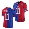 Buffalo Bills #11 Cole Beasley Nike Royal Red Split Two-Tone Jersey