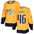 Nashville Predators #46 Pontus Aberg Premier Gold Home NHL Jersey