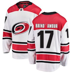 Carolina Hurricanes #17 Rod Brind\'Amour Fanatics Branded White Away Breakaway NHL Jersey
