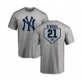 New York Yankees #21 Paul O'Neill Gray RBI T-Shirt