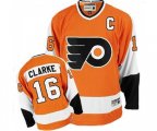 CCM Philadelphia Flyers #16 Bobby Clarke Premier Orange Throwback NHL Jersey