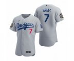 Los Angeles Dodgers Julio Urias Nike Gray 2020 World Series Authentic Jersey