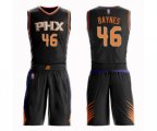 Phoenix Suns #46 Aron Baynes Swingman Black Basketball Suit Jersey - Statement Edition