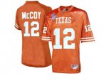 Men's Texas Longhorns Colt McCoy #12 College Football Throwback Jersey - Burnt Orange