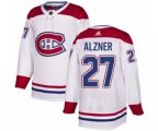 Montreal Canadiens #27 Karl Alzner Authentic White Away NHL Jersey