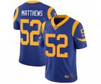 Los Angeles Rams #52 Clay Matthews Royal Blue Alternate Vapor Untouchable Limited Player Football Jersey