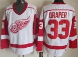 Detroit Red Wings #33 Kris Draper White CCM Throwback Stitched Hockey Jersey