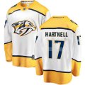 Nashville Predators #17 Scott Hartnell Fanatics Branded White Away Breakaway NHL Jersey