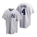 Nike New York Yankees #4 Lou Gehrig White Cooperstown Collection Home Stitched Baseball Jersey