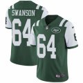 New York Jets #64 Travis Swanson Green Team Color Vapor Untouchable Limited Player NFL Jersey