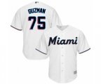 Miami Marlins Jorge Guzman Replica White Home Cool Base Baseball Player Jersey