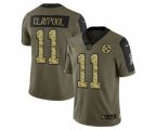 Pittsburgh Steelers #11 Chase Claypool 2021 Olive Camo Salute To Service Limited Stitched Football Jersey