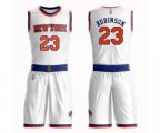 New York Knicks #23 Mitchell Robinson Swingman White Basketball Suit Jersey - Association Edition