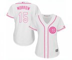 Women's Chicago Cubs #15 Brandon Morrow Authentic White Fashion Baseball Jersey