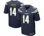 Los Angeles Chargers #14 Dan Fouts Elite Navy Blue Team Color Football Jersey