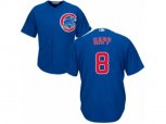 Chicago Cubs #8 Ian Happ Replica Royal Blue Alternate Cool Base MLB Jersey