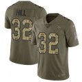 Los Angeles Rams #32 Troy Hill Limited Olive Camo 2017 Salute to Service NFL Jersey