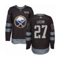 Buffalo Sabres #27 Curtis Lazar Authentic Black 1917-2017 100th Anniversary Hockey Jersey