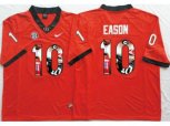 Georgia Bulldogs #10 Jacob Eason Red Player Fashion Stitched NCAA Jersey