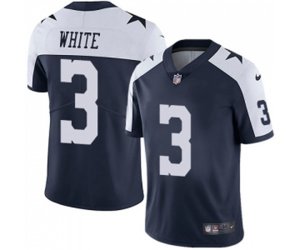 Dallas Cowboys #3 Mike White Navy Blue Throwback Alternate Vapor Untouchable Limited Player Football Jersey