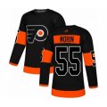 Philadelphia Flyers #55 Samuel Morin Authentic Black Alternate Hockey Jersey