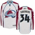 Colorado Avalanche #34 Carl Soderberg Authentic White Away NHL Jersey