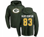 Green Bay Packers #83 Marquez Valdes-Scantling Green Name & Number Logo Pullover Hoodie