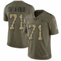 Houston Texans #71 Xavier Su'a-Filo Limited Olive Camo 2017 Salute to Service NFL Jersey