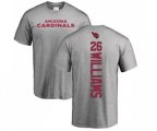 Arizona Cardinals #26 Brandon Williams Ash Backer T-Shirt