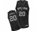San Antonio Spurs #20 Manu Ginobili Swingman Black Grey Groove Basketball Jersey