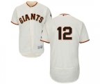 San Francisco Giants #12 Joe Panik Cream Home Flex Base Authentic Collection Baseball Jersey
