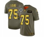 Oakland Raiders #75 Howie Long Olive Gold 2019 Salute to Service Limited Football Jersey
