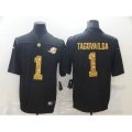 Miami Dolphins #1 Tua Tagovailoa Black Nike Leopard Print Limited Jersey