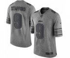 Detroit Lions #9 Matthew Stafford Limited Gray Gridiron Football Jersey