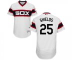 Chicago White Sox #25 James Shields White Alternate Flex Base Authentic Collection Baseball Jersey