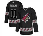 Arizona Coyotes #11 Brendan Perlini Black Team Logo Fashion Stitched Hockey Jersey