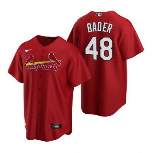 Nike St. Louis Cardinals #48 Harrison Bader Red Alternate Stitched Baseball Jersey