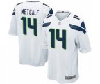 Seattle Seahawks #14 D.K. Metcalf Game White Football Jersey