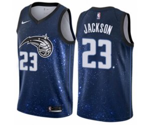Orlando Magic #23 Justin Jackson Authentic Blue NBA Jersey - City Edition