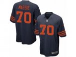 Chicago Bears #70 Bobby Massie Game Navy Blue 1940s Throwback Alternate NFL Jersey