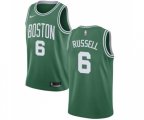 Nike Boston Celtics #6 Bill Russell Swingman Green(White No.) Road NBA Jersey - Icon Edition