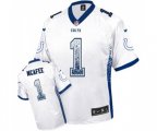 Indianapolis Colts #1 Pat McAfee Elite White Drift Fashion Football Jersey