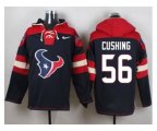 Houston Texans #56 Brian Cushing Navy Blue Player Pullover Hoodie