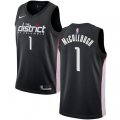 Washington Wizards #1 Chris McCullough Swingman Black NBA Jersey - City Edition