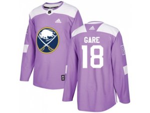 Adidas Buffalo Sabres #18 Danny Gare Purple Authentic Fights Cancer Stitched NHL Jersey