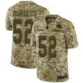 Cleveland Browns #52 James Burgess Limited Camo 2018 Salute to Service NFL Jersey