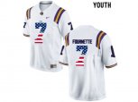 2016 US Flag Fashion 2016 Youth LSU Tigers Leonard Fournette #7 College Football Limited Jersey - White